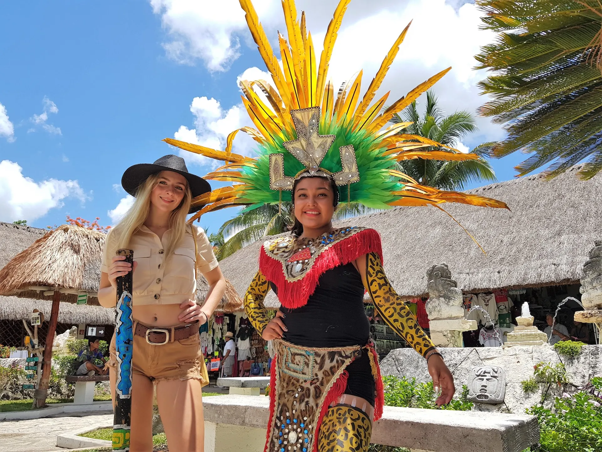 San Gervasio Mayan Ruins, Cozumel, Mexico - Mayan Guide + Model